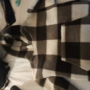American eagle hoodie black white and gray checkerboard